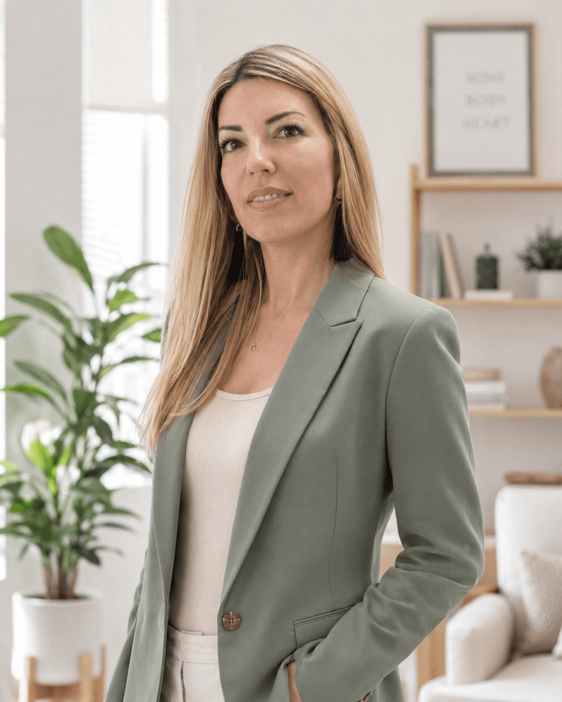 Paula Gaminde Alzamora, licensed general health psychologist — authorised professional portrait.